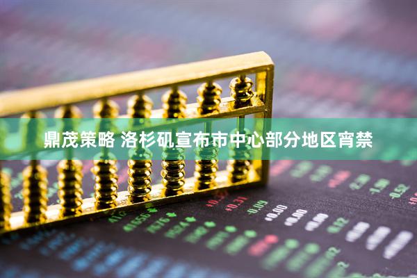 鼎茂策略 洛杉矶宣布市中心部分地区宵禁