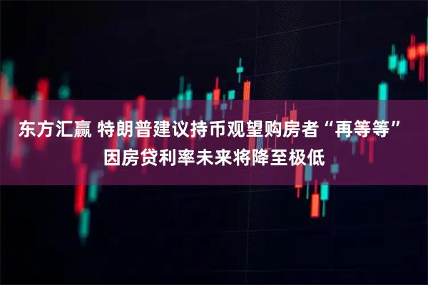 东方汇赢 特朗普建议持币观望购房者“再等等” 因房贷利率未来将降至极低